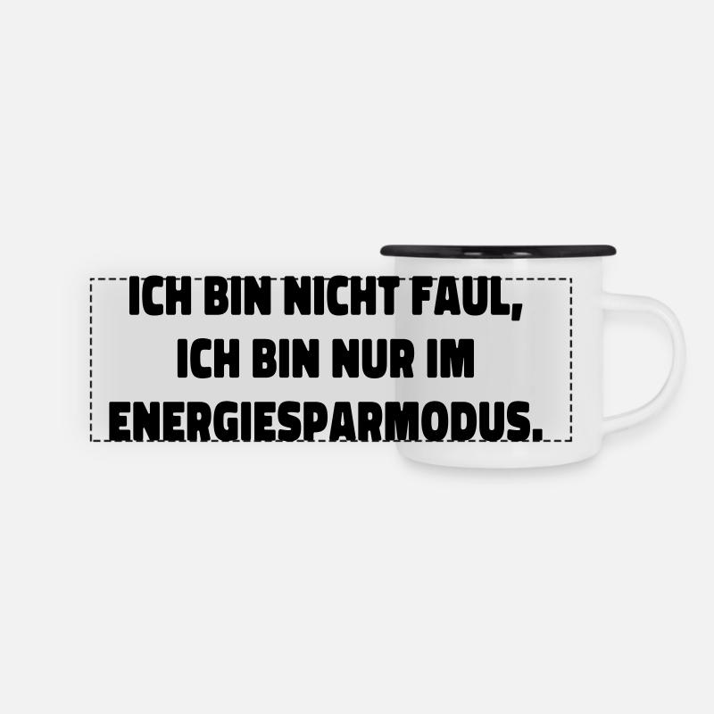 I'm Not Lazy Statement Saying - Panoramic Camper Mug - white/black