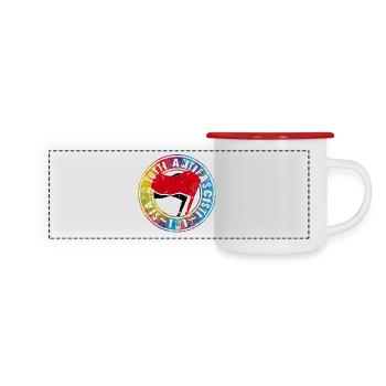 Siamo Tutti Antifascisti 161 Antifa - Panorama Emaille-Tasse - Weiß/Rot - Vorne