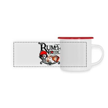 Rum lover - Panoramic Camper Mug - white/red - Front