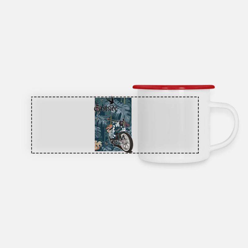 Schwalbe KR51/1 // Illustration - Panoramic Camper Mug - white/red