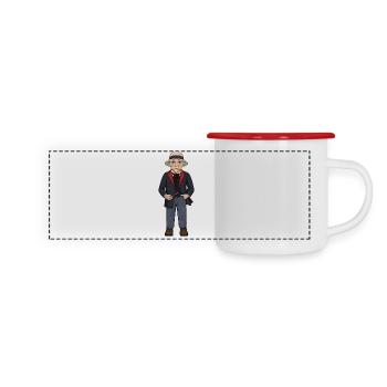 Carl Larsson - Mug panoramique émaillé - blanc/rouge - Devant