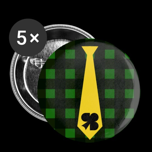 Rudbaat Button Krawatte - Buttons klein 25 mm (5er Pack)