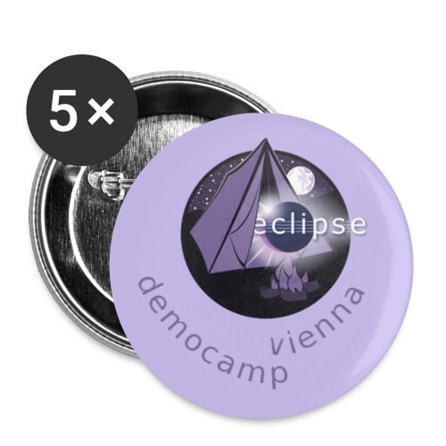 EclipseDemoCamp Vienna 25 31mm 400DPI - Buttons small 1''/25 mm (5-pack)