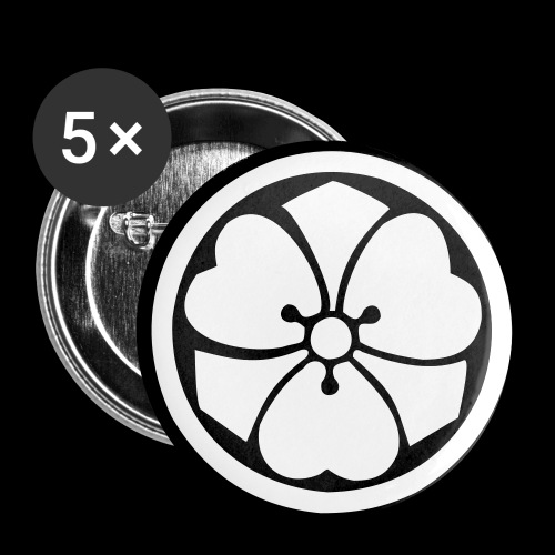 iaido_symbol - Buttons/Badges lille, 25 mm (5-pack)