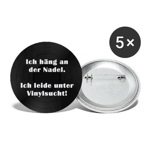 Plattensucht - Buttons klein 25 mm (5er Pack)