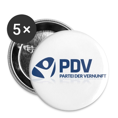 PDV Logo Spiegelung72dpi png - Buttons klein 25 mm (5er Pack)