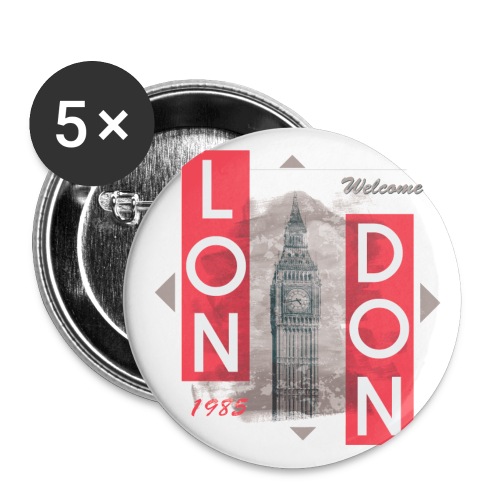 Welcome London - Buttons small 1''/25 mm (5-pack)