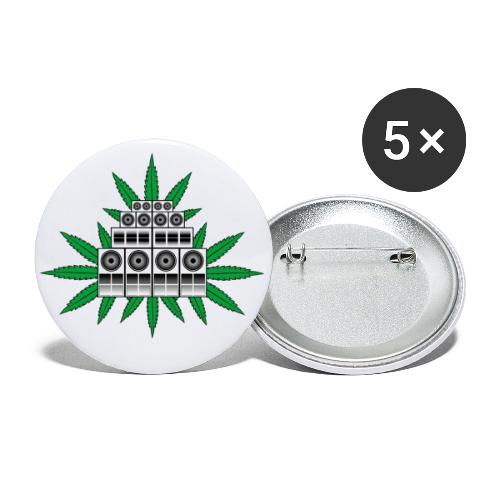 Ganja Sound System - Buttons small 1''/25 mm (5-pack)
