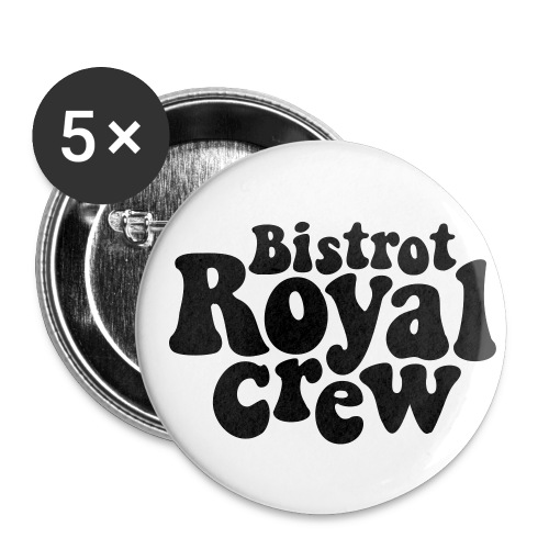 Bistrot Royal Crew - Lot de 5 petits badges (25 mm)