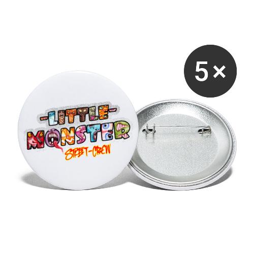 Little Monster Street Crew Halloween Feier Party - Buttons klein 25 mm (5er Pack)