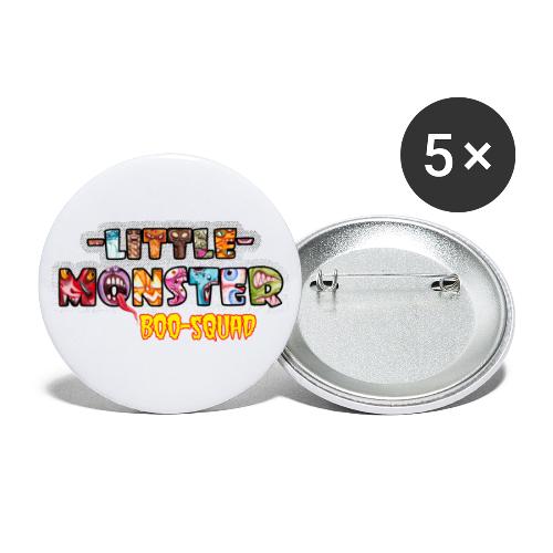 Little Monster BOO Squad Halloween Feier Party - Buttons klein 25 mm (5er Pack)