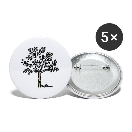Jeune olivier - Lot de 5 petits badges (25 mm)