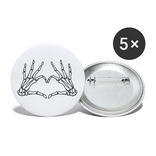 I Love You Heart - Buttons klein 25 mm (5er Pack)