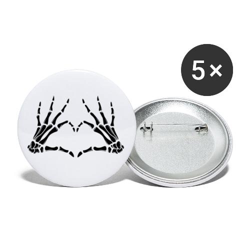 I Love You Heart - Buttons klein 25 mm (5er Pack)