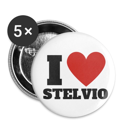 I LOVE STELVIO - Confezione da 5 spille piccole (25 mm)