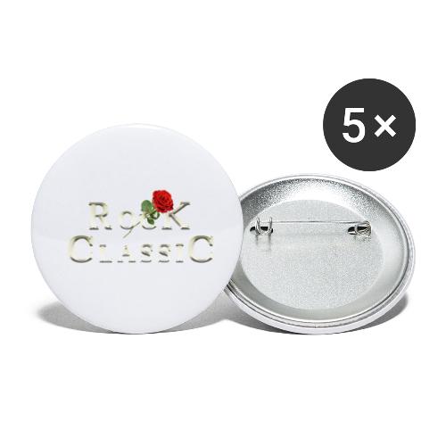 Rock Classic Rose - Buttons klein 25 mm (5er Pack)