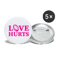 Love Hurts Accessories - Buttons klein 25 mm (5er Pack)