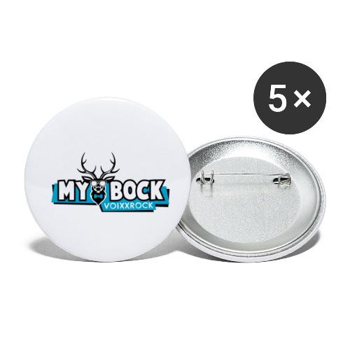 MYBOCK Logo - Buttons klein 25 mm (5er Pack)
