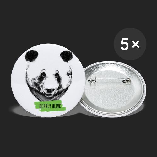 Panda bearly alive - Lot de 5 petits badges (25 mm)