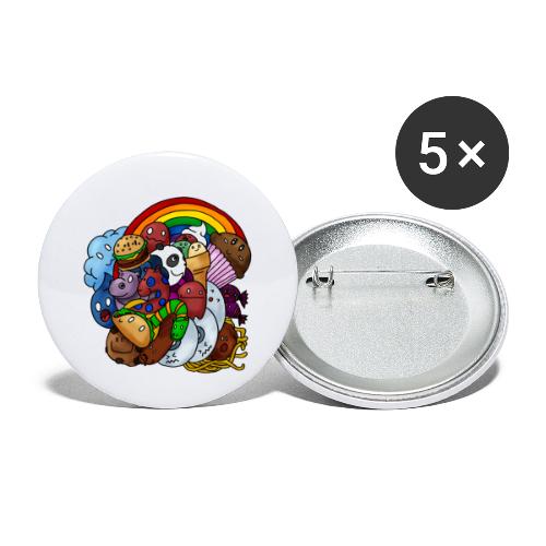 Happy Colors - Buttons klein 25 mm (5er Pack)