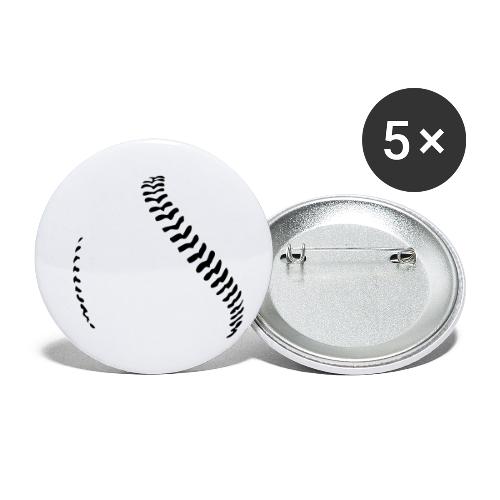 Baseball - Buttons small 1''/25 mm (5-pack)