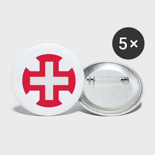 Croix du Portugal - Lot de 5 petits badges (25 mm)