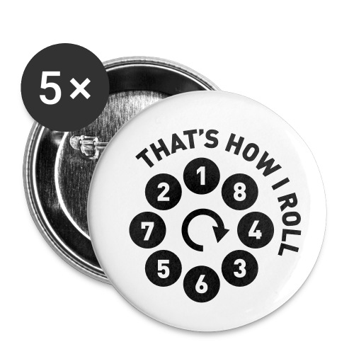Rolling the V8 way - Autonaut.com - Buttons small 1''/25 mm (5-pack)