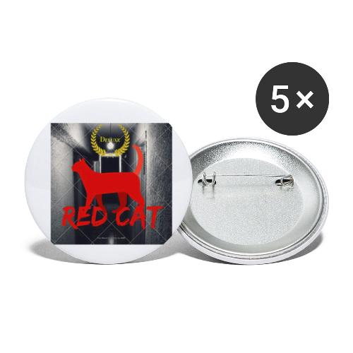 Red Cat (Deluxe) - Buttons small 1''/25 mm (5-pack)