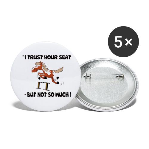 I trust your but not soo much - Buttons klein 25 mm (5er Pack)