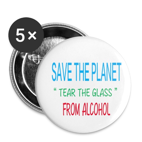 Salva il Pianeta - Cool Quote - Terra - Erde - Confezione da 5 spille piccole (25 mm)