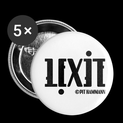 Ambigramm Lexie 01 Pit Hammann - Buttons klein 25 mm (5er Pack)