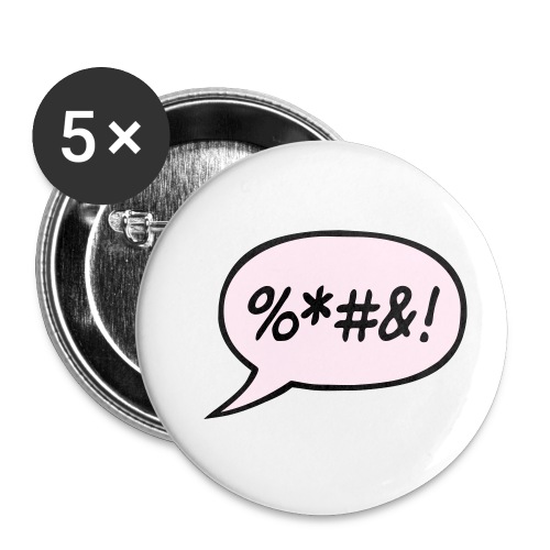 angry bubble - Små knappar 25 mm (5-pack)