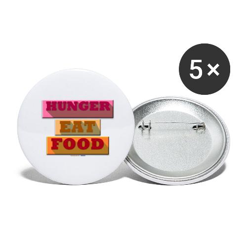 Hunger TShirt - Lot de 5 petits badges (25 mm)