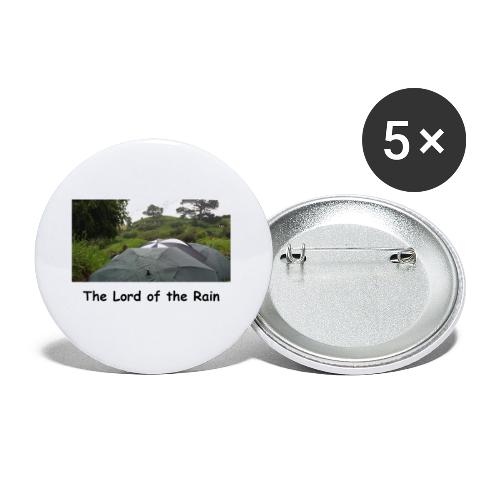 The Lord of the Rain - Neuseeland - Regenschirme - Buttons klein 25 mm (5er Pack)
