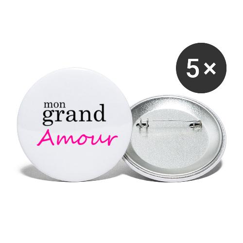 Mon grand amour - Lot de 5 petits badges (25 mm)