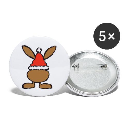 Knecht Ruprecht Ostern Hase Osterhase Kaninchen - Buttons klein 25 mm (5er Pack)