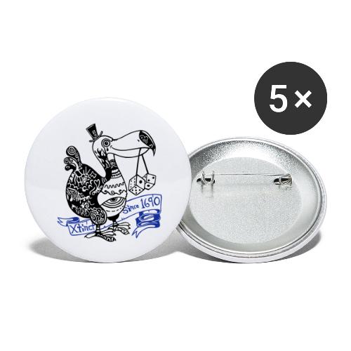 Dronte - Buttons klein 25 mm (5er Pack)