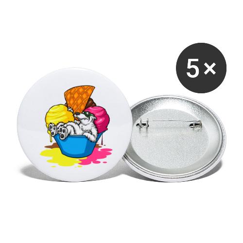 eisbär - Buttons klein 25 mm (5er Pack)