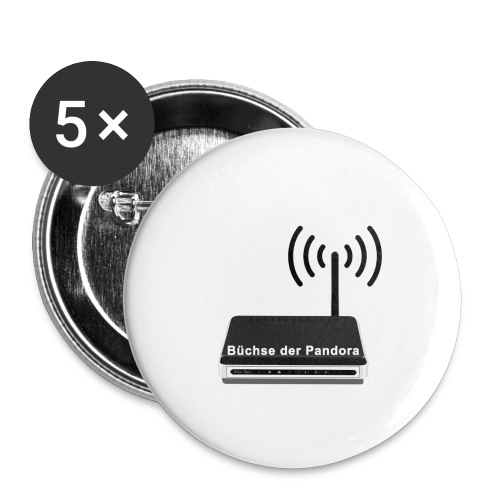 Büchse der Pandora - Buttons klein 25 mm (5er Pack)