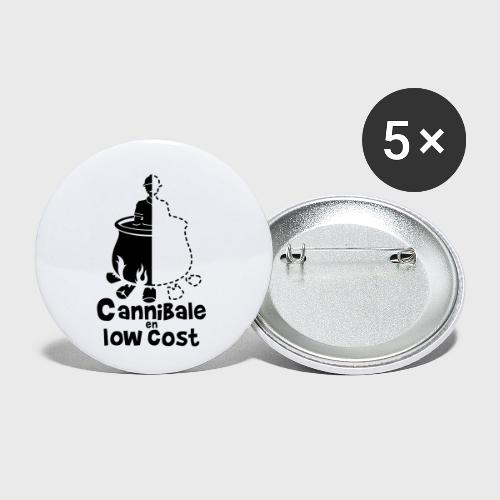 Cannibale en Low Cost - Lot de 5 petits badges (25 mm)