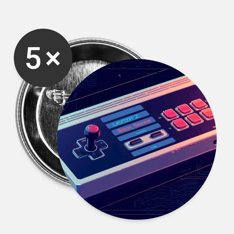 Konsole 80 - Buttons klein 25 mm (5er Pack) - Weiß