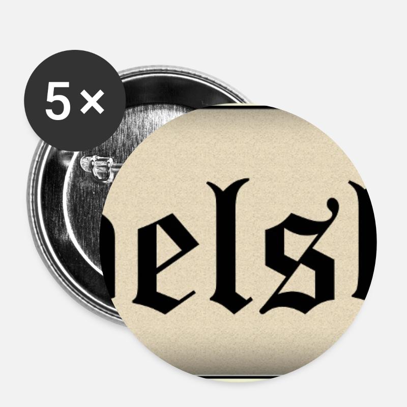 BABELSBERG - Buttons klein 25 mm (5er Pack) - Weiß