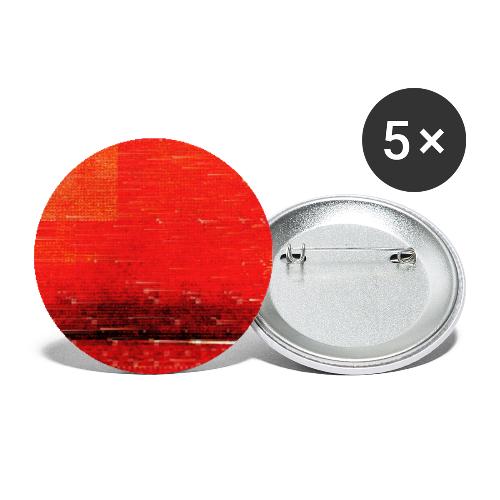 rot - Buttons klein 25 mm (5er Pack)