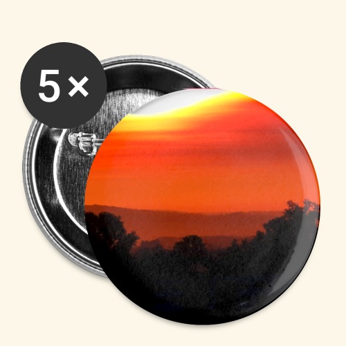 Sonnenaufgang - Buttons klein 25 mm (5er Pack)