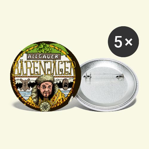 Bärenjäger groß - Buttons klein 25 mm (5er Pack)