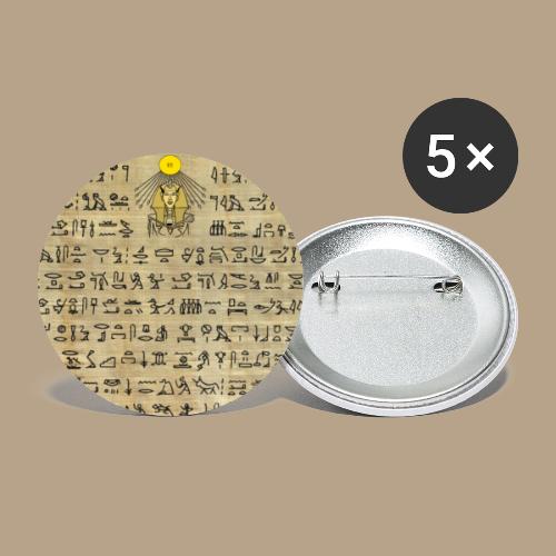 Ägyptische HIEROGLYPHEN - Buttons klein 25 mm (5er Pack)