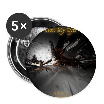 Close My Eyes von Mark Noone - Buttons klein 25 mm (5er Pack) - Weiß - Vorne