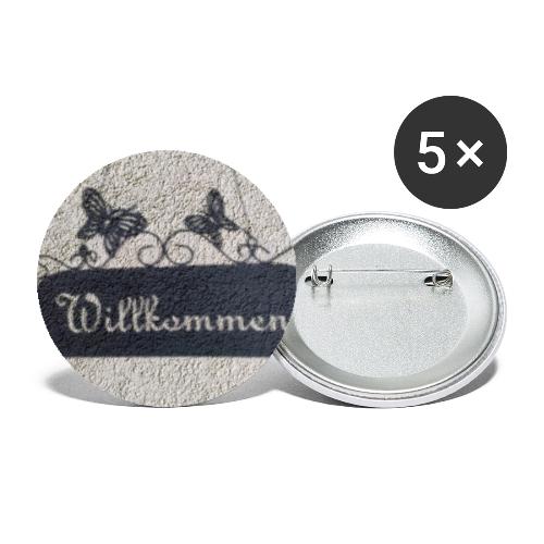 Willkommen - Buttons small 1''/25 mm (5-pack)
