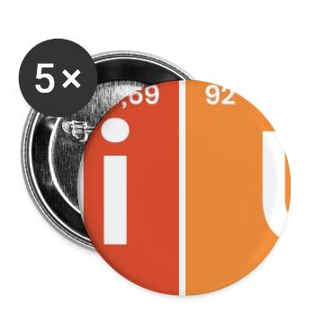 Génie du tableau périodique - Lot de 5 petits badges (25 mm) - blanc - Devant