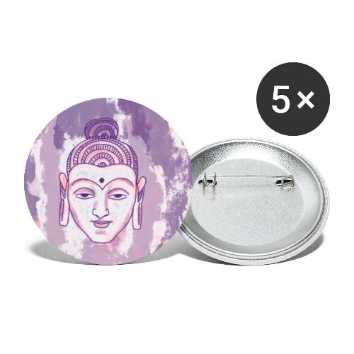 Buddha - Buttons klein 25 mm (5er Pack)
